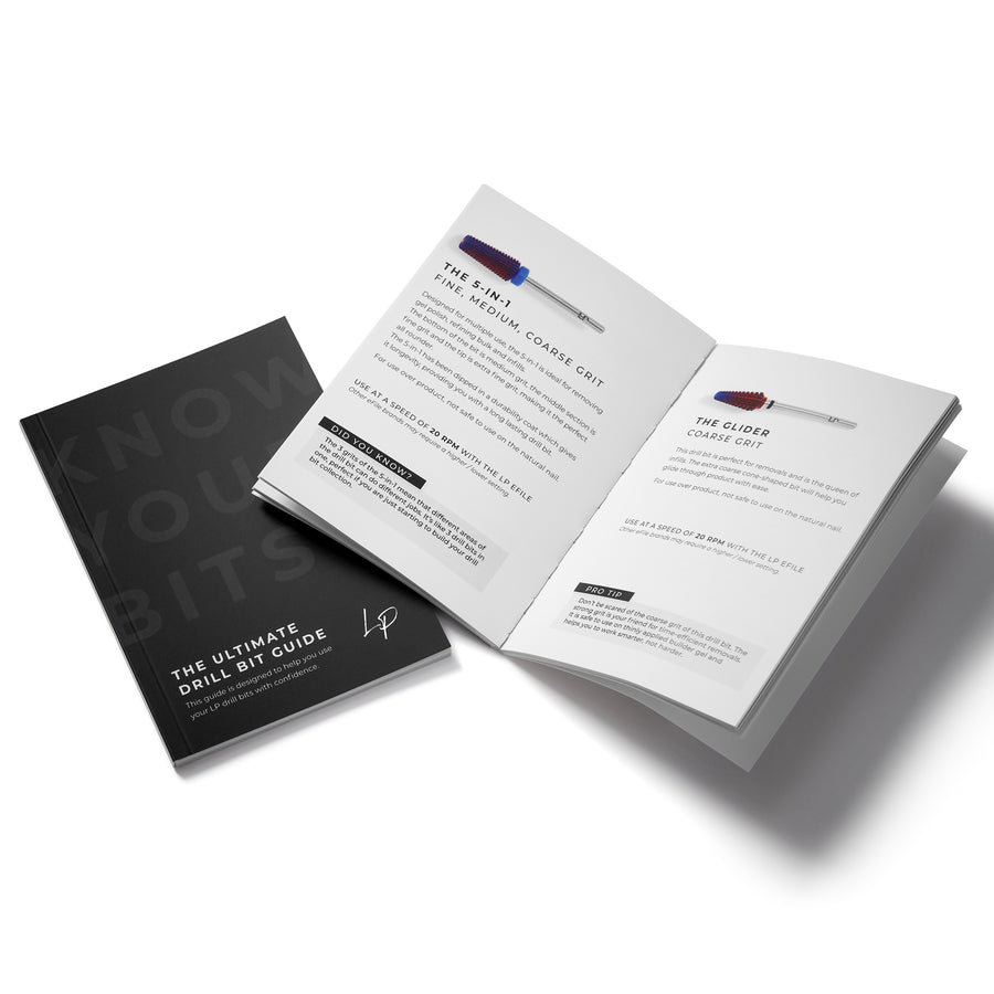 LP Drill Bit Guide | Lucy Pastorelli Drill Bit Guide Book – LP Nails